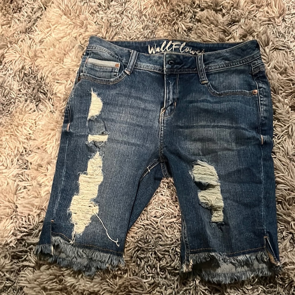 Denim shorts for girls.
